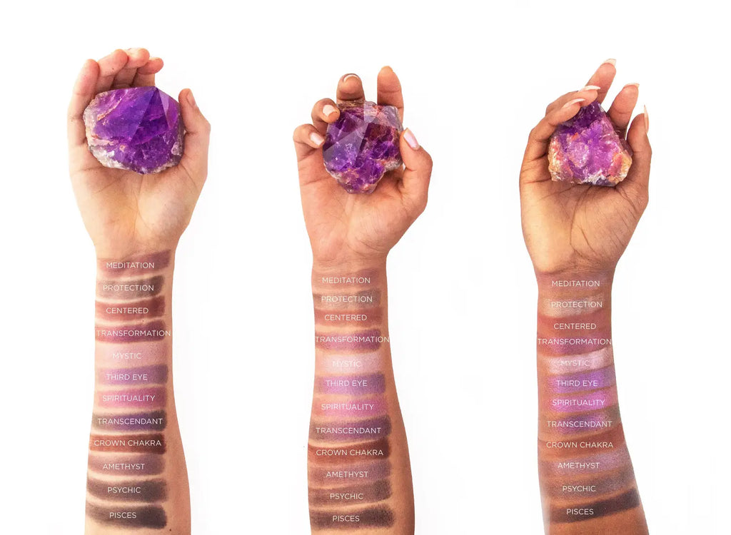 Amethyst Crystal Gemstone Palette Swatches